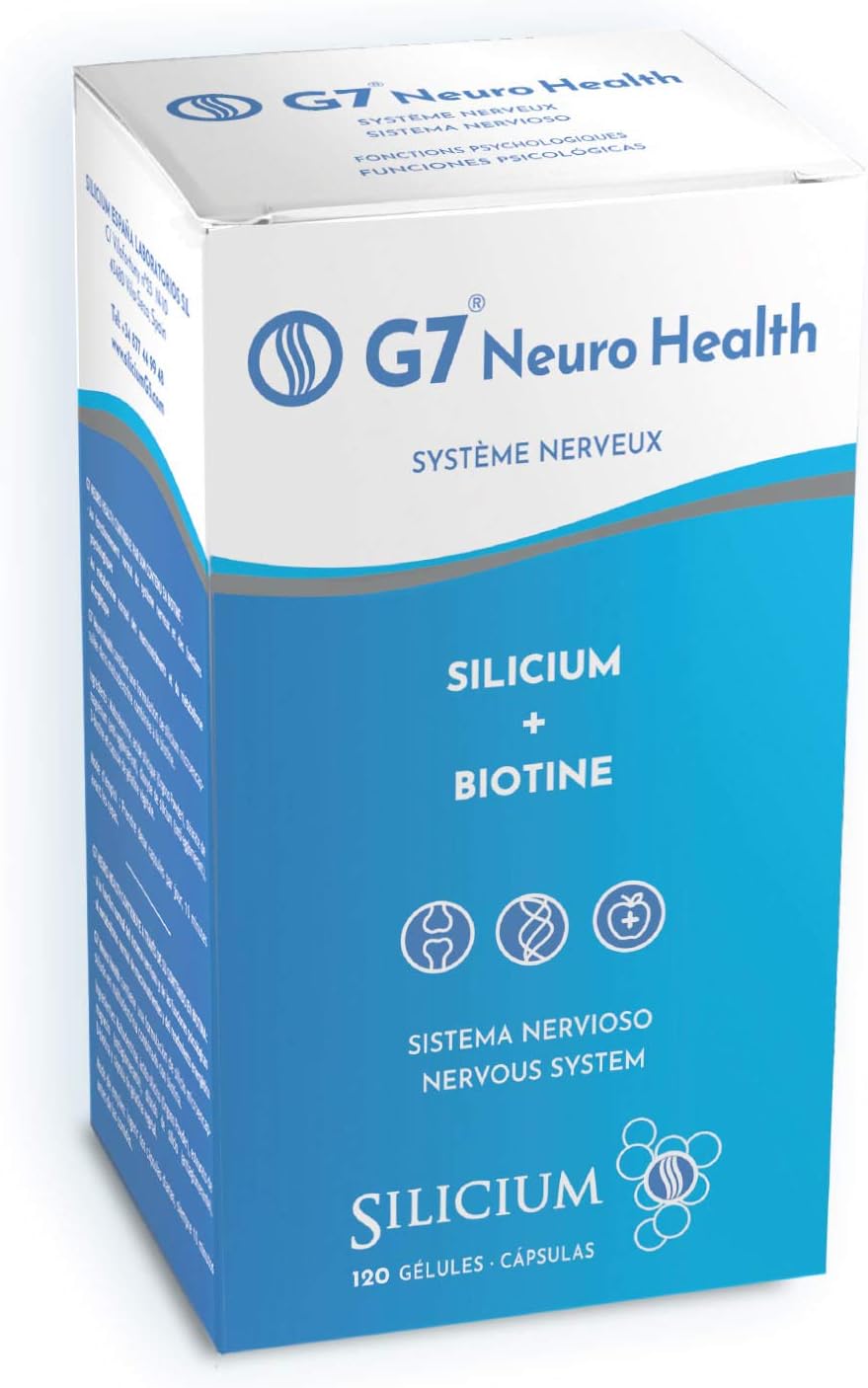 G7 Neuro Health. Silica and Biotin Supplement with Magnesium, Collagen Booster, Memory Supplements and Concentration Pills