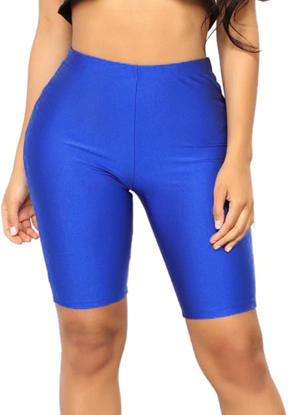 Mujer Pantalones Cortos Verano Elásticos Mallas Pantalones Color ...