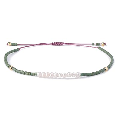 KELITCH Armbänder Damen Herren Shell Perle Japanischen Rocailles Charme Freundschaft Armbänder für Pärchen Handgemachte Einst
