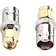 DHT Electronics 2pcs RF coaxial Coax Adapter SMA Male to BNC Female