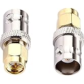 DHT Electronics 2pcs RF coaxial Coax Adapter SMA Male to BNC Female