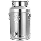 SWRONP Stainless Steel Milk Can with Spigot,5