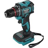 354 In-lbs Drill Driver for Makita 18V Battery, 3/8" Chuck, 21+1 | 40 N.m 1980 RPM Brushless Motor。Cordless Drill with LED Light,Electric Screwdriver for Home