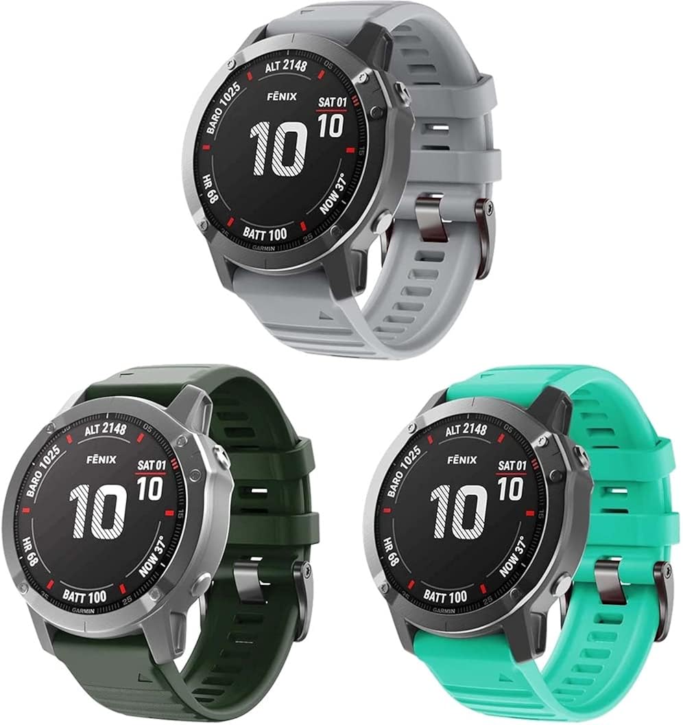 Classicase Bracelet de Montre compatible avec Garmin Fenix 6X PRO/Fenix 6X Sapphire/Fenix 3