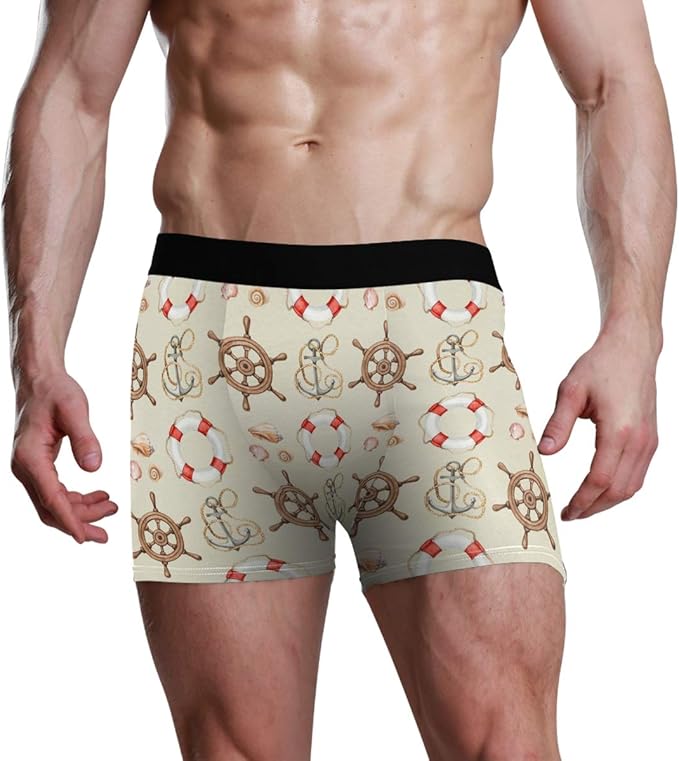 Boxer Slip Cozy S Soft SeamlessNauticalPattern Stock