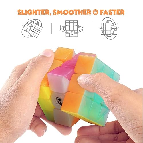D-FantiX QY Toys Warrior W 3x3 Speed Cube Jelly 3x3x3 Magic Cube