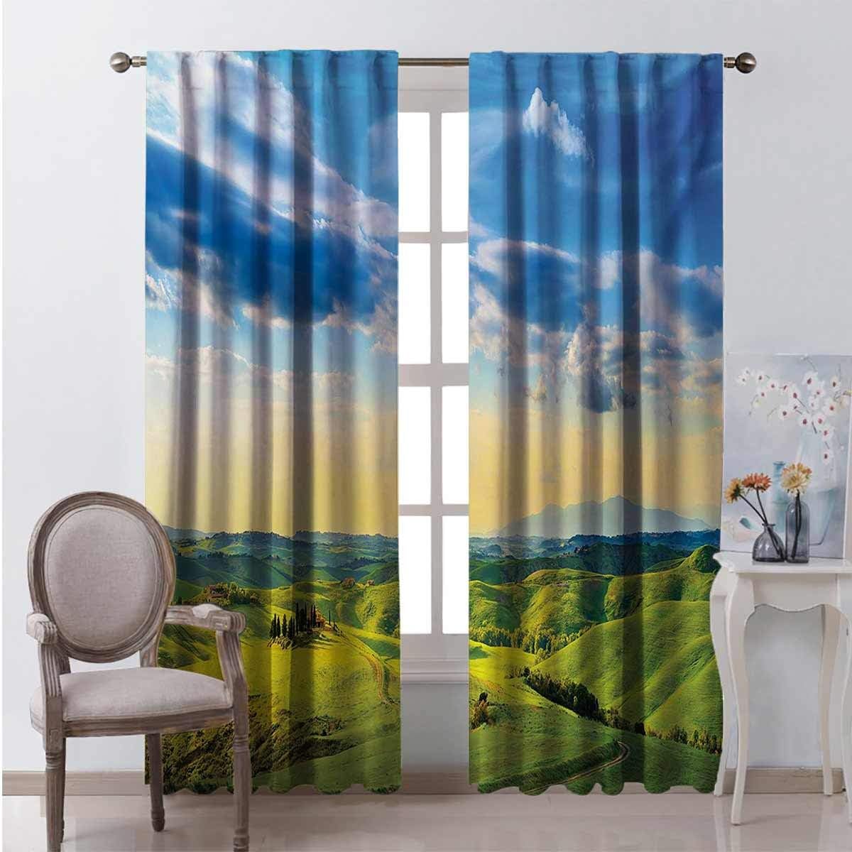 Toopeek - Cortinas opacas para dormitorio en Toscana y campesina