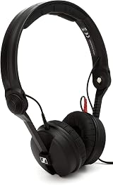 Sennheiser HD 25 DJ Monitoring Headphones Rotatable Capsule 1.5M Cable Black