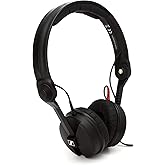 Sennheiser Pro Audio Professional HD 25 On-Ear DJ Headphones Black | Closed-back design with detachable cable and jack adapter for DJing, studio monitoring and sound reinforcement
