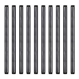 Niubid 10 Pack 1/2 Inches x 16 Inches Black