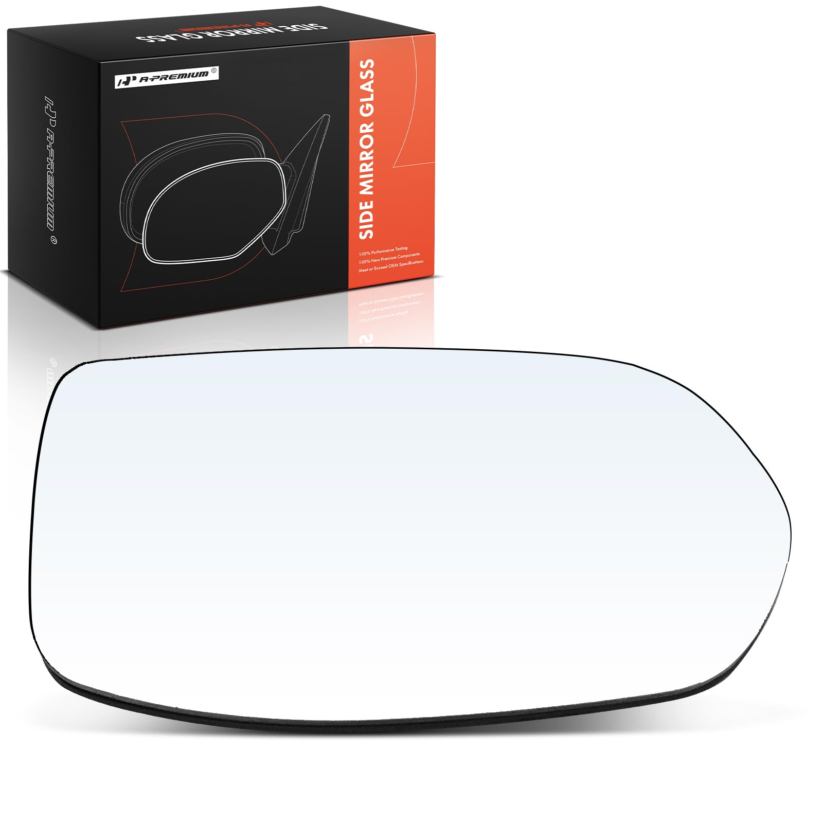 Photo 1 of A-Premium Right Passenger Side Heated Mirror Glass with Backing Plate - Compatible with Honda CR-V CRV 2012-2022, HR-V HRV 2016-2022 - Exterior Side View Convex Mirror