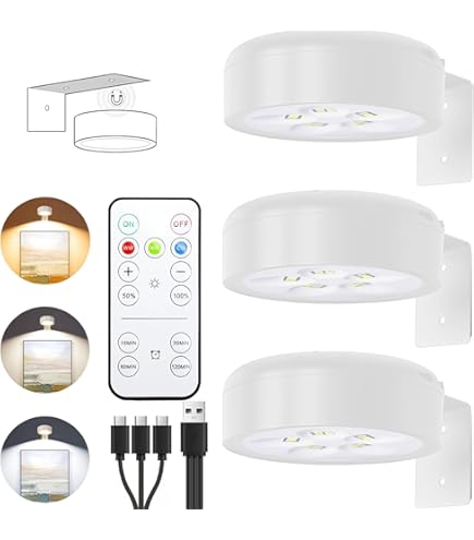 FJZFXKZL Appliques Murales Chiclify Avec 3 Températures De Couleur Et