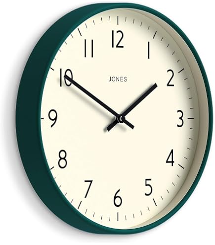 Amazon.com: JONES CLOCKS® Studio wall Clock | Modern Round Style