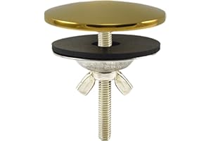 XNTONG - 2 Inch Faucet Hole Cover, Sink Hole Cover, Solid Brass Chrome-Plated Kitchen Sink Tap Hole Plate Stopper Cover for Home Kitchen and Bathroom, Kitchen Sink Hole Covers (Gold)