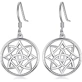 Celtic Knot Earrings for Women s925 Sterling Silver Irish Dangle Drop Earrings for Women Jewlery Christmas BirthdayGifts