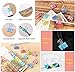 Metal Binder Paper Clips Colored - Coideal 48 Pcs 1 Inch Medium Bull Clip Clamps Colored for Office Photo File (Multicolored, 25mm)