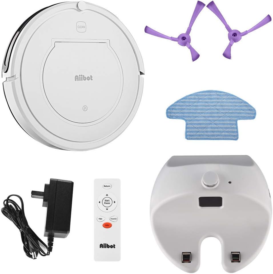 Robot Vacuum Cleaner, 900Pa Strong Suction, Low Noise, Robotic Vacuum Cleaner, Good for Pet Hair, Carpets, Hard Floors