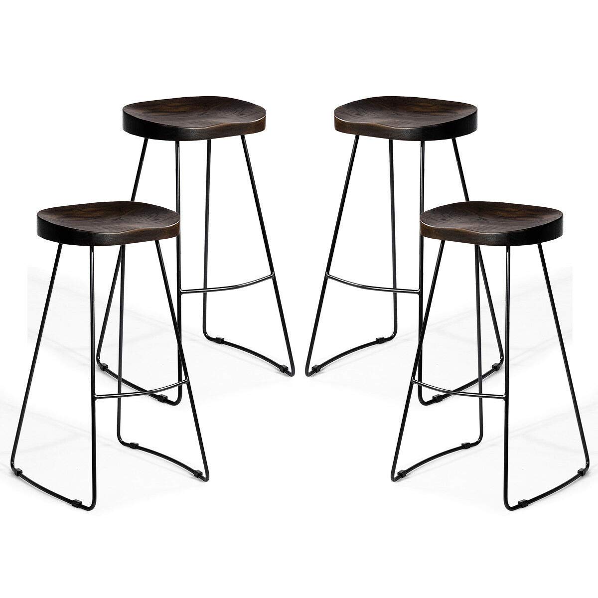Best bar stool rustic wood