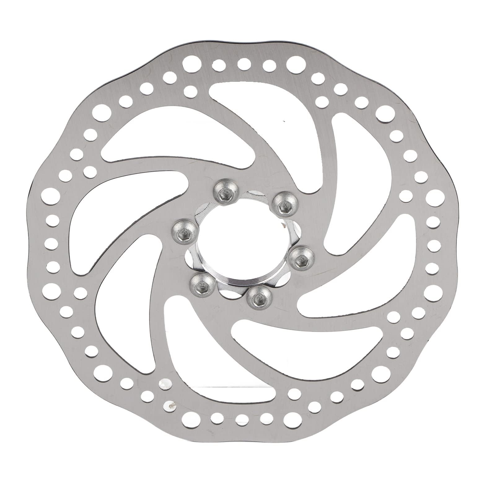 Mountain Bike Disc Brake Rotor 160mm Threaded Hubs Bike Brake Disc Rotor Flange Adapter with 6