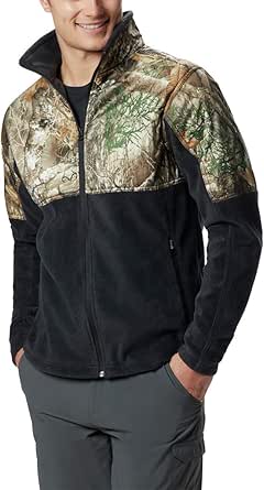 camo fleece jacket men's