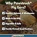 Pawstruck Pig Ears for Dogs - Bulk Pork Dental Treats & Dog Chews - 100 Ears