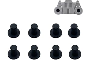 SPANSEE 8 PCS Axle for Dishwasher Wheel, Dishwasher Wheel Retention Pin Compatible with Maytag, Whirlpool, Kenmore, Kitchenaid