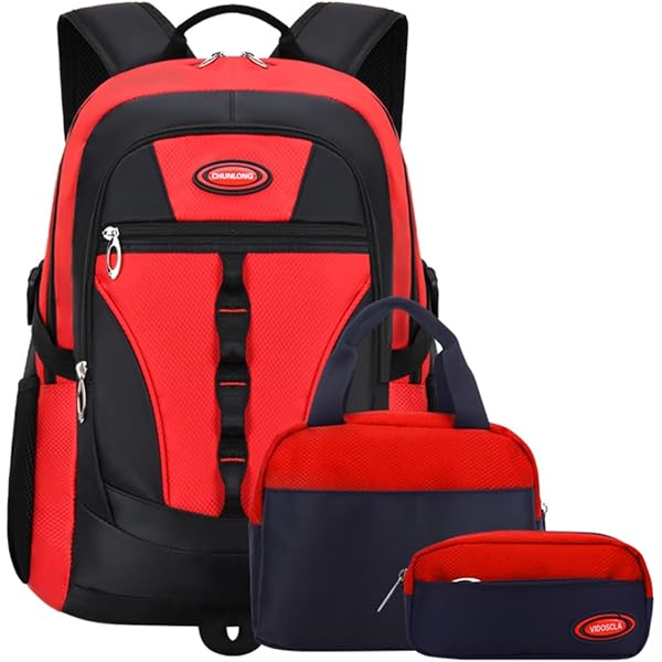 Yuyamidu African American Girls Backpack And Lunchbox Pencil Case Set 3 In 1 School