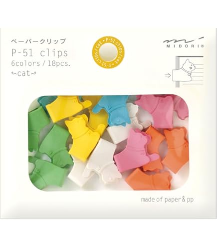 Amazon.com : Midori Paper Clips, Flower, 18 Pieces (43317006