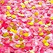 Tissue Confetti Circle Dots for Table Wedding Birthday Party Decoration, 1cm in Diameter (gold,pink,hot pink,60 grams)