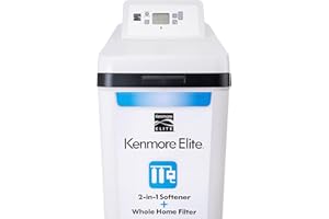 Kenmore Elite 520 Hybrid Water Softener & Whole House Filtration System – NSF-Certified 2-in-1 Softener + Filter – Great Tasting Drinking Water from Whole Home Softener