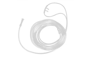 EBTOOLS Nasal Cannula Tubing, Oxygen Tubing Swivel Connector Transparent Plastic Household Nasal Oxygen Tubing for Patient Elderly Health Care Accessories(5 Meters)