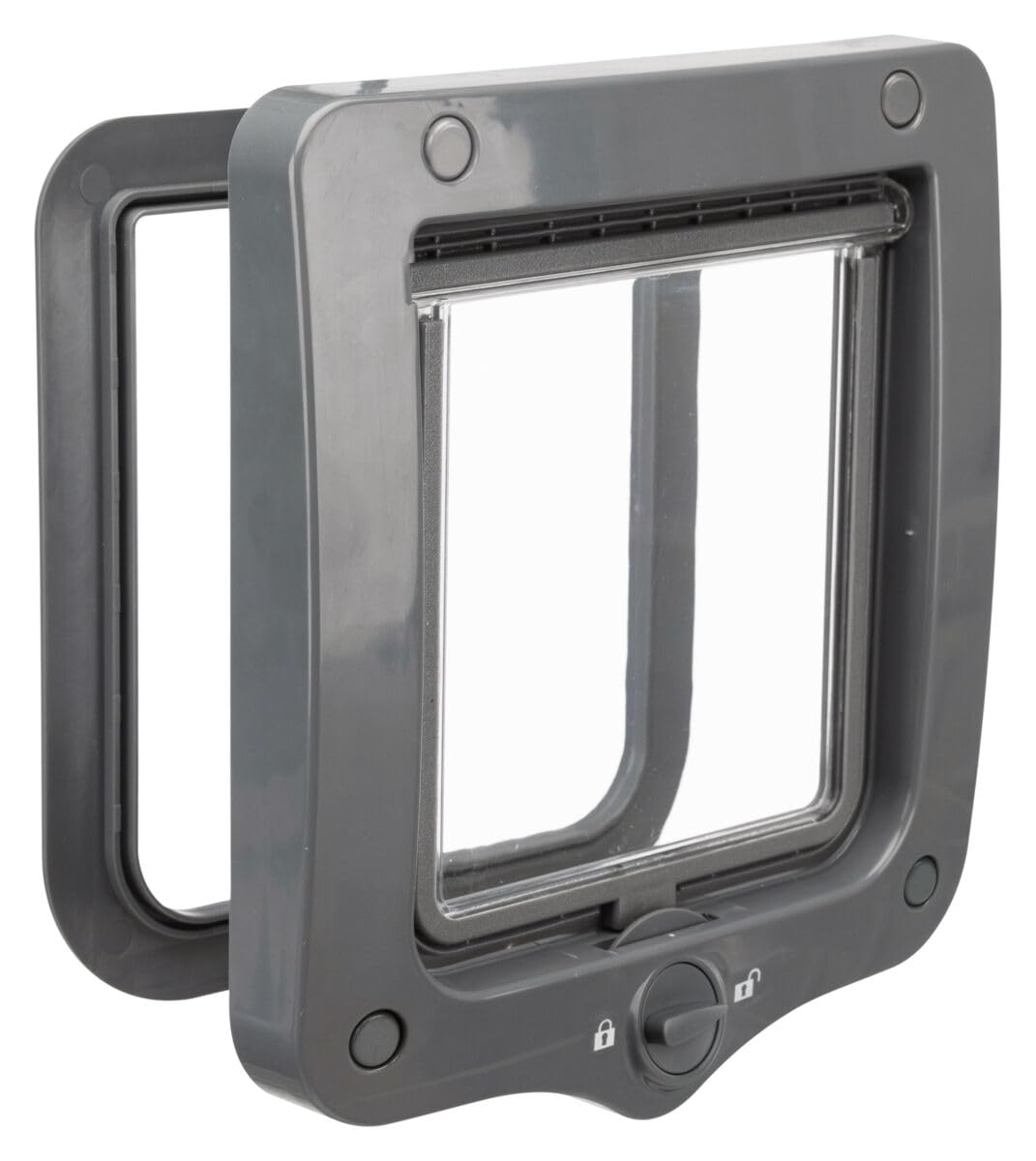 TRIXIE 2-Way Cat Flap, Grey, 390 g