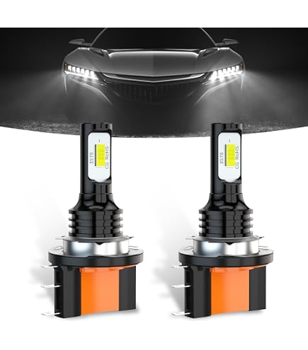 2x H15 4300K Xenon Yellow Halogen Bulbs | 12V 15/55W For DRL, High/Low Beam, Fog Lights (PGJ23T-1) - View #7