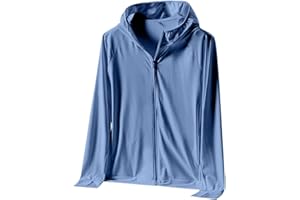 Mens Sun Jacket UPF 50+ Hoodie Summer Full Zip Uv SPF Cooling Shirt Lightweight Thin Summer Athletic Track Jackets