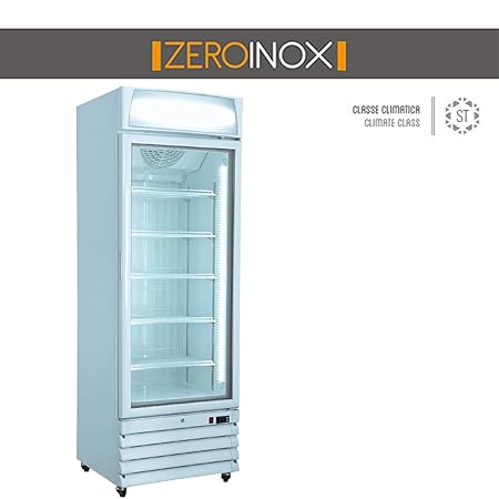 ZeroInox Nevera Vitrina bibibibite - Refrigeración ventilada - con ...