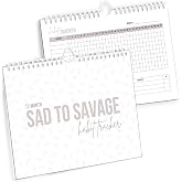 SAD TO SAVAGE Habit Tracker by Shelby Sacco - Daily Habit Tracker Journal with Affirmations and Educational Material on the Habit Loop for Creating Habits to Improve Your Life