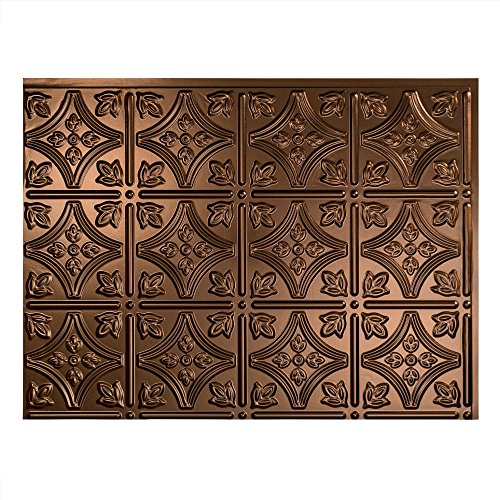 Fasade Easy Installation Traditional 1 Oil-Rubbed Bronze Backsplash Panel for Kitchen and Bathrooms (18 sq ft Kit)