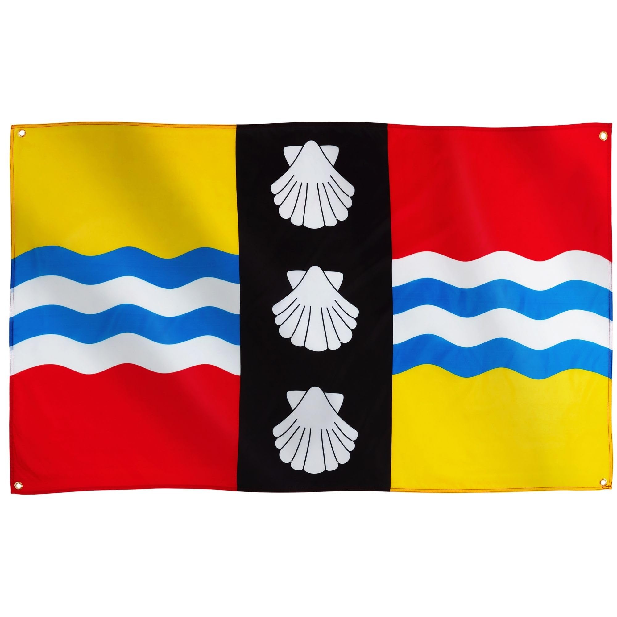 Runesol Bedfordshire Flag, 91x152cm, 3ft x 5ft, 4 Grommets, Eyelet In Every Corner, Bedfordshire Day, Bedford, British Regional Flag, Premium Flags, Inside, Outside, Banner, Vivid Colours — image 1
