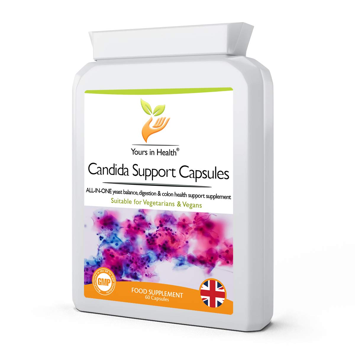 High Strength Candida Support Capsules | Supports Immune & Digestive Health | Vegan & Vegetarian