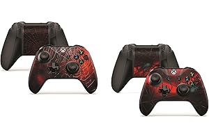 GIZMOZ N GADGETZ 2 x Spider Controller Skins Full Wrap Vinyl Sticker Compatible with Xbox One/S/X