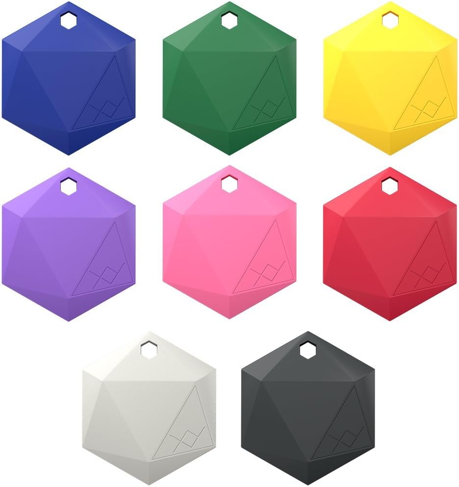 XY4+ Key Finder | Bluetooth Item Tracking Device to Find Car Keys, Phone, Wallet, Remote Control, Luggage | Keychain Locator Tracker Tags | Track Anything (Pack of Eight)