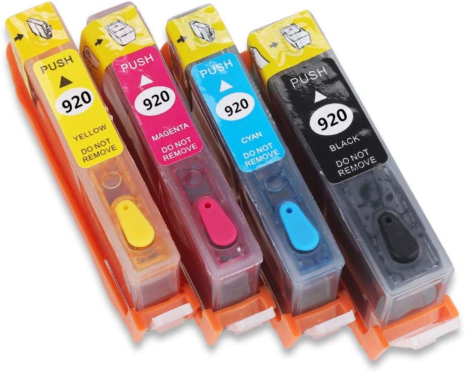 HEMEI 920 Full Refillable Ink Cartridge Replace For hp 920 920XL Ink, Using For HP Officejet 6000 6000dwn 6500 6500A 7000 7500A E609a E609n E709a E709c E709q E709n E710n E809a E809b E910a printer