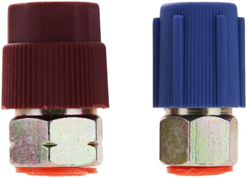 Anysell88 Retrofit 7/16 to 3/8 Conversion Adapter R12 to R134a High/Low AC Fitting