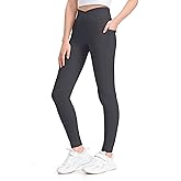 KEREDA Girls Athletic Leggings High Waist for Kids Teen Girls Yoga Dance Running Gym Pants with Pockets Ages 7-14 Years