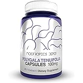 Nootropics Depot Polygala tenuifolia Capsules | 100mg | 90 Count | 20:1 Extract | Yuan Zhi | Promotes Cognitive Function, Learning and Memory | Supports Healthy Stress Levels | Adaptogen Supplement