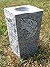 Granite Memorial Vase with Design Tapered (5