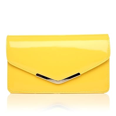 yellow patent bag