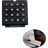 16 Keys Matrix Keypad 4x4 Membrane Keyboard Module Array Switch for Arduino | 16 Keys Matrix Keypad 4x4 Membrane Keyboard Module Array Switch for Arduino ESP32 Development Board