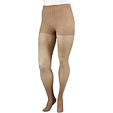 Juzo Soft 2002, Pantyhose 30-40 mmHg, Open Toe Compression Hose for Men & Women, Regular, 5 (V), Beige