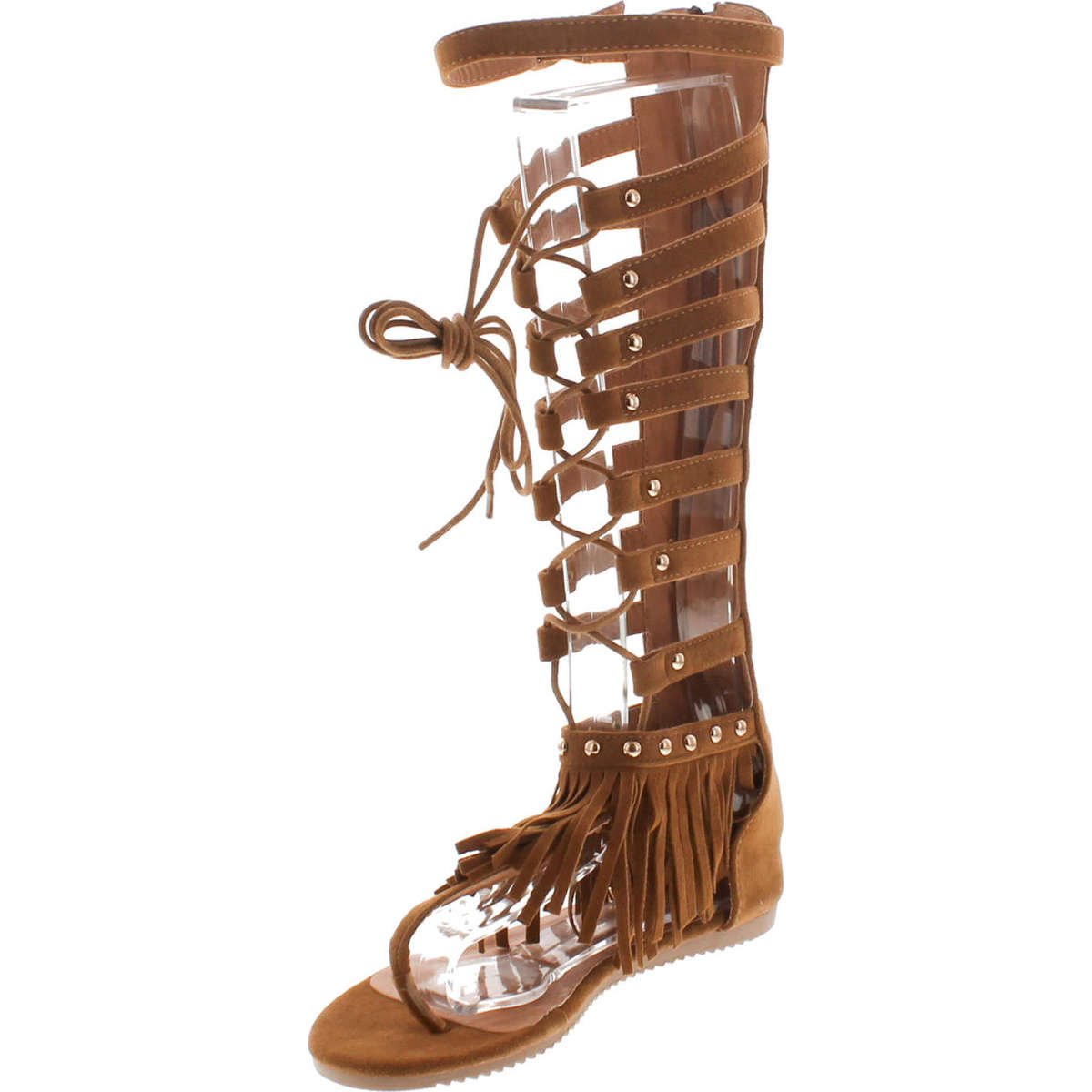 tan wrap around sandals